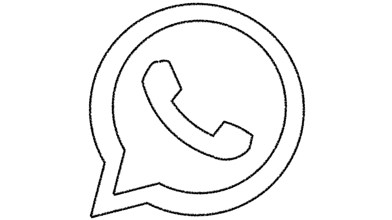 a drawing of the whatsapp logo by a we connect africa graphics expert.